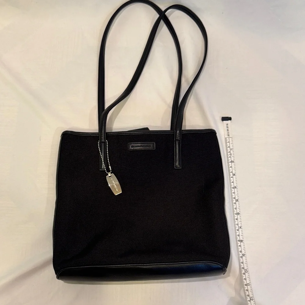 Evan Picone Black Tote Bag‎